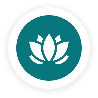 A Tranquil Setting in Our Centerville Wellness Studio A picture of the logo for the lotus flower.