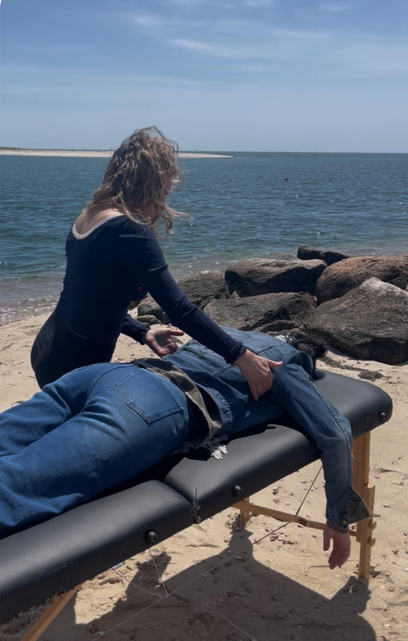 katie spinal energetics at beach